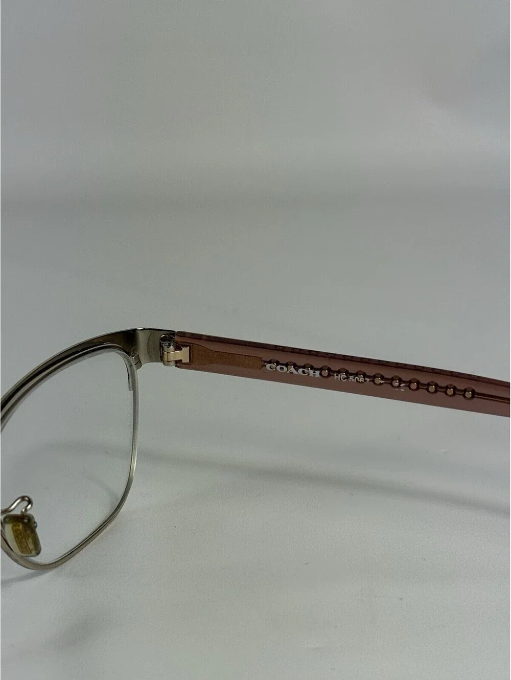 Coach HC5067 Womens Metal Eyeglass Frame 9235 Satin Burgundy Gold 53-17